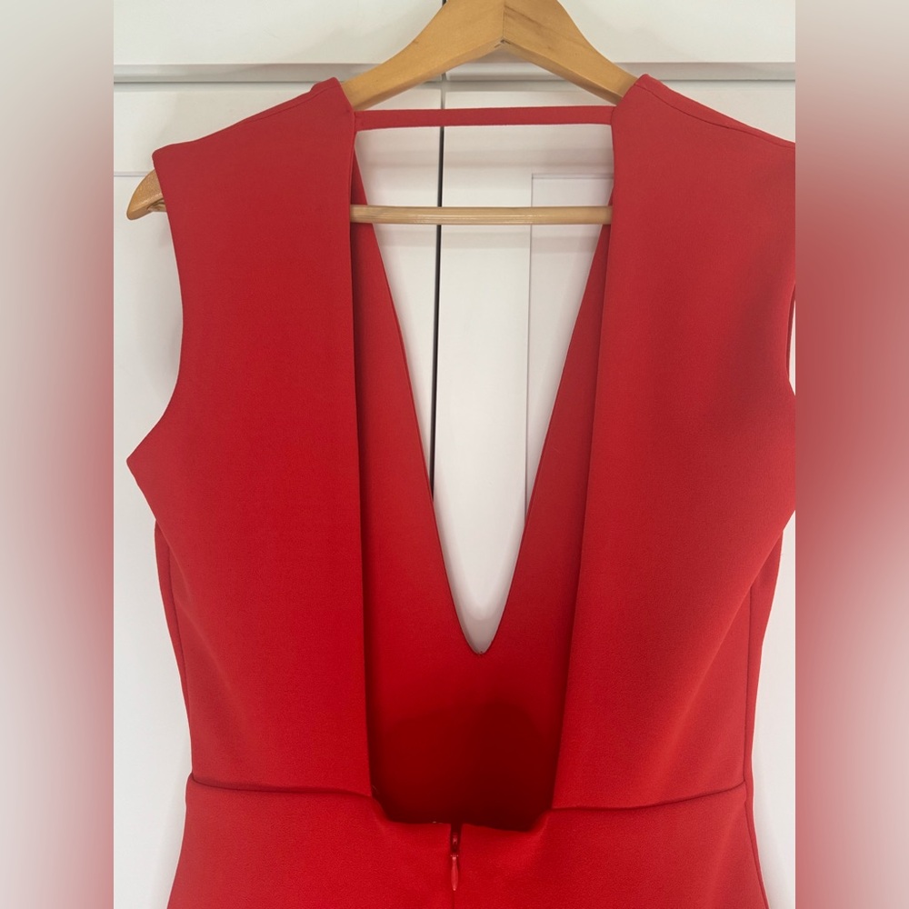 Solace London Red Backless Dress Size 6 - Picture 3 of 9